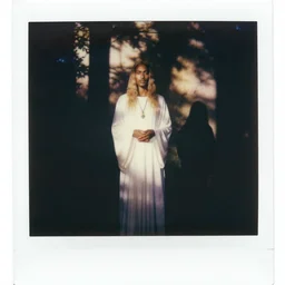 Celtic druid, ethereal, boke, 90s polaroid, by Saul Leiter, Jamel Shabazz, Nan Goldin
