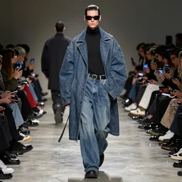 a fashion photograph of Balenciaga's 2049 campaign by Helmut Newton