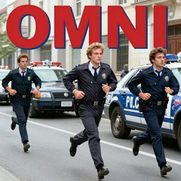 1979 OMNI Magazine, bank robbers fleeing the police, Highly Detailed, 8k :4 by Vincent Di Fate : 8