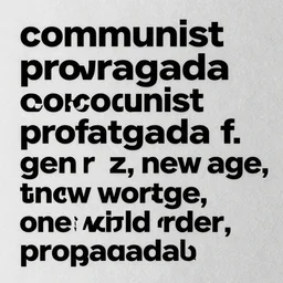 “communist propaganda for gen z, new age, one world order, propaganda”