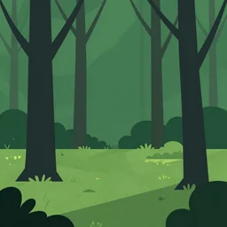 in the glade, a simple textured vector based illustration, critical detail, contrasting colors, sharp focus, atmospheric dreamscape painting, wlop by ( jeremiah ketner and leonardo da vinci and greg rutkowski )