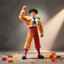 a matador made of haribo
