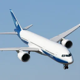 a boeing 7 9 7. plane. hyperrealistic. detailed.