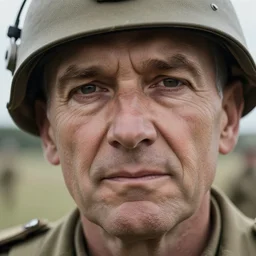 Extreme close-up shot of a war veteran, Sigma 24 mm f/8, 4k