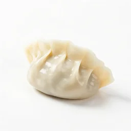 enamel dumplings, 8k product photo, isolated on a pure white background, centered, entire object in frame, sharp focus, soft studio lighting