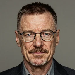 portrait of Walter White in the style of Lee Jeffries, award-winning, detailed, 82 mm sigma art, close up