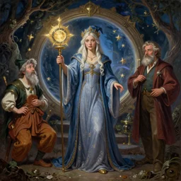 Magic Wizard Pharmakeia, Nexus Infinite Portal Oz, Ernest Biéler, Art Frahm, Oil Painting, hyperrealism, realistic, clear refined, beautifully detailed, digital art, William-Adolphe Bouguereau, Walt Disney (1937), realistic painting, classical painting, high definition, digital art, matte painting, very detailed, realistic, Unreal Engine, octane render, vray, 4k, super wide angle