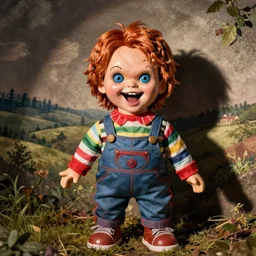 little mr screaming chucky doll on acid by maurice sendak