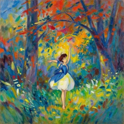 ma'at colorful, vivide colors, amazing light, really beautiful nature, oil painting, by jeremy lipkin, by claude monet, by makoto shinkai, kandinsky touches, multiple brush strokes, inspired by ghibli, masterpiece, beautiful