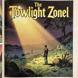 a vintage comic book about The Twilight Zonel