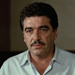 movie scene still of a close up shot of Juan Domingo Peron in the matrix