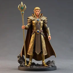 Asmongold as a Elven Lord hasbro figurine. photo realistic, 8k