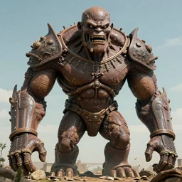 ultra realistic and intricate detailed photograph of giant golem