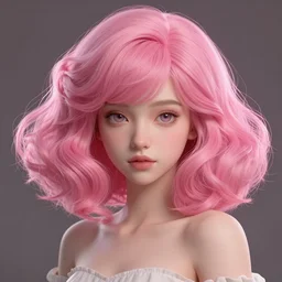 beautiful norwegian girl pink blob hair, cute, intricate, highly detailed, digital painting, trending on artstation, concept art, smooth, sharp focus, backlit, rim light, vivid colors, illustration, unreal engine 5, 8 k, art by rossdraws and alphonse mucha