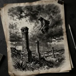asset sheet, material study ( caricature ) chimneysweep by ( by mark ryden ) dark foreboding