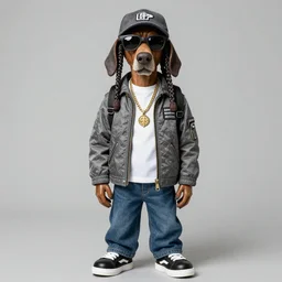 Snoop dog in style of Charlie Bowater