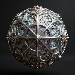 super intricate porcelain metal platinum perfect sphere symmetric patterns cgi volumetric fog darkness octane render 4 k trending on artstation, detailed, precise, colored, lights, artistic, made by david kevinsson sr.