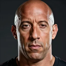 portrait of vin diesel,digital art,ultra realistic,ultra detailed,art by greg rutkowski,detailed face