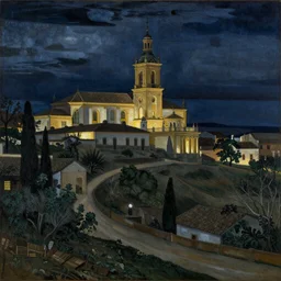 A Spanish landscape at night by El Greco.