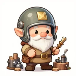 sketch of a cute funny chibi dnd gnome wearing a daft punk helmet, forger, woodworker, mechanic, inventor, etching by louis le breton, 1 8 6 9, 1 2 0 0 dpi scan