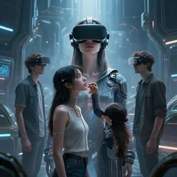 romantic video game, scifi, futurism, relationship, virtual reality, artificial intelligence, art by wenjun lin and dragan bibin and alexandros pyromallis and ian llanas