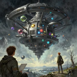 science - fiction vertigo, stephen hickman, james gurney, matte painting, concept art, greg rutkowski, artstation