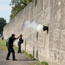 image of the sound taken in flagrante delicto of exceeding its wall.