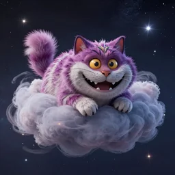 Cheshire cat smiles from space in a giant cloud of nebulous star dust 8k