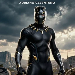 adriano celentano as the new black panther, cinema poster