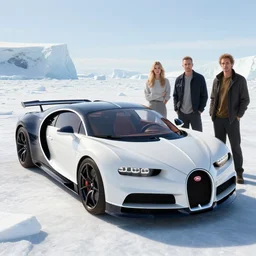 highly detailed photoshoot bugatti in antarctica, in gta v, stephen bliss, unreal engine, fantasy art by greg rutkowski, loish, rhads, ferdinand knab, makoto shinkai and lois van baarle, ilya kuvshinov, rossdraws, tom bagshaw, global illumination, radiant light, detailed and intricate environment