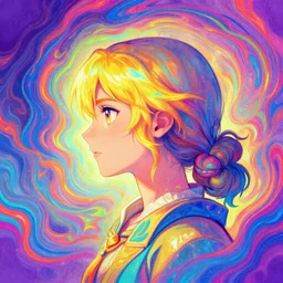 side portrait, imogen poots, paladin, gloomhaven, fantasy book cover, colorful swirly ripples, gaudy colors, anime, luminescent, organic matte painting, octane render, unreal engine, by greg manchess, huang guangjian, greg rutkowski, jesper ejsing, magali villeneuve, artgerm, ilya kuvshinov
