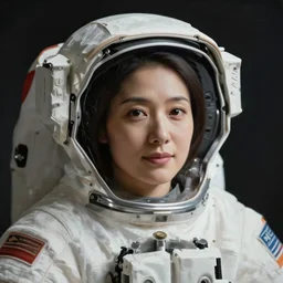 female astronaut portrait by harumi hironaka