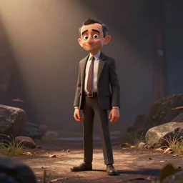 Mr Bean in the Illumination Art Style
