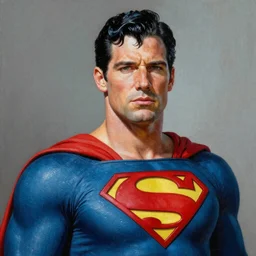 ultra realistic portrait painting of tom selleck as superman, art by frank frazetta, 4 k, ultra realistic, highly detailed, epic lighting