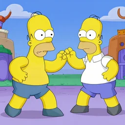 Homer Simpson battle in Undertale