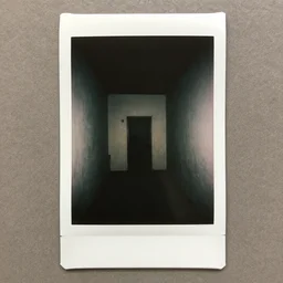 polaroid photo of the backrooms