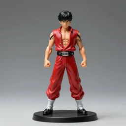 Realistic miniature of saitama on a studio shot, movie shot, cinematic perspective, full hd, Vibrant colors