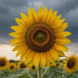 a worried sunflower