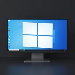 Windows 10 default wallpaper, realistic matte painting,