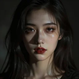 dark and scary person staring at you