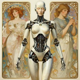 mechanical humanoid, masterpiece, intricate, elegant, highly detailed, digital painting, artstation, concept art, smooth, sharp focus, illustration, art by artgerm and greg rutkowski and alphonse mucha and uang guangjian and gil elvgren and sachin teng, symmetry!!