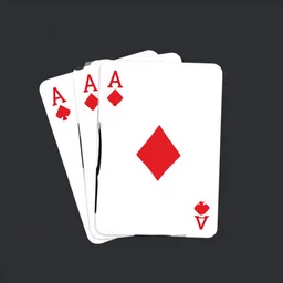 flat icon design meaning discard three cards draw one card