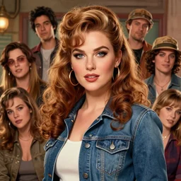 a portrait of a beautiful willa holland as a 1 9 5 0 s rockabilly greaser, art by lois van baarle and loish and ross tran and rossdraws and sam yang and samdoesarts and artgerm, digital art, highly detailed, intricate, sharp focus, trending on artstation hq, deviantart, unreal engine 5, 4 k uhd image