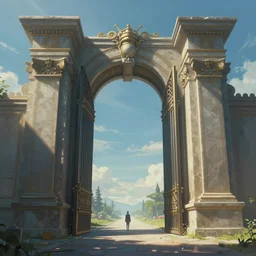 symmetric!! gate to another dimension, surreal, highly detailed, artstation, smooth,, smooth, sharp focus, illustration, concept art by ismail inceoglu and raphael lacoste, dream, digital painting, artstation, 8 k