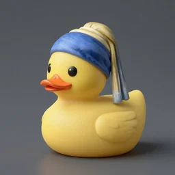 rubber ducky in the style of Vermeer