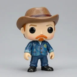 vincent van gogh stop motion vinyl action figure, plastic, toy, butcher billy style