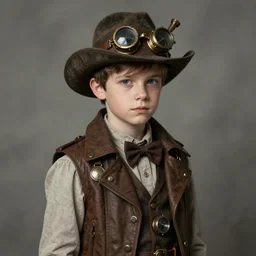 (((((portrait of boy dressed as steampunk explorer detective . muted colors.))))) by Jean-Baptiste Monge !!!!!!!!!!!!!!!!!!!!!!!!!!!