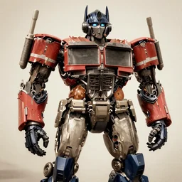 Optimus prime portrait by Ashley Wood, sepia