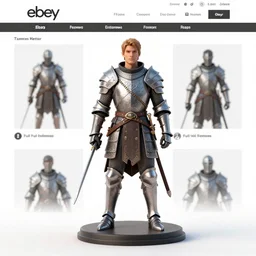 Images on the store website, eBay, Full body, Miniature of a Elven Warrior