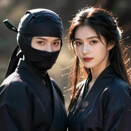 a ninja and a japanese ninja,